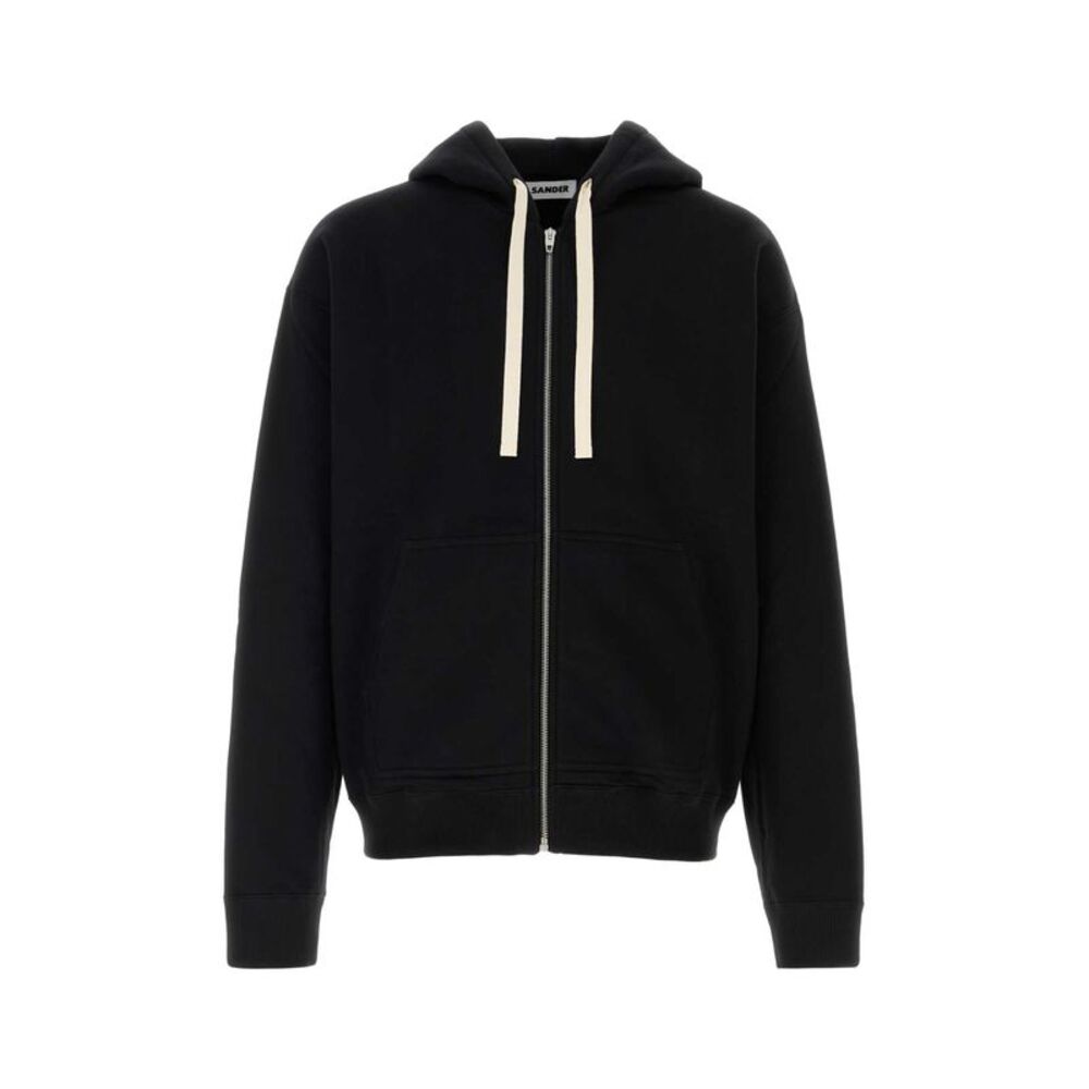 Jil Sander Men Black Cotton Sweatshirt